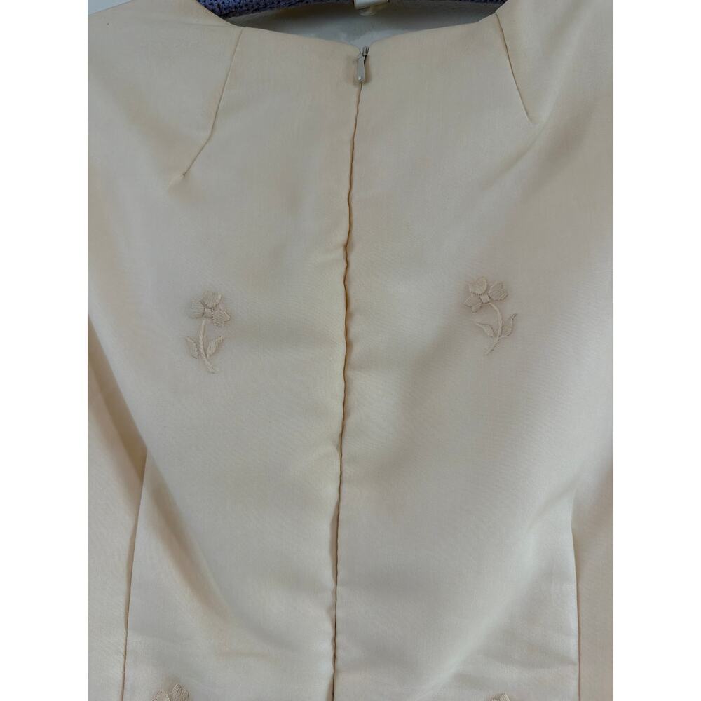 VINTAGE short silk wedding dress - Picture 5 of 8